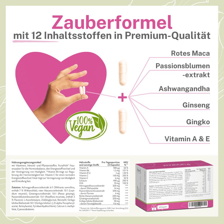 shopapotheke PuriaFAM® Frauenzauber Exklusive Angebote