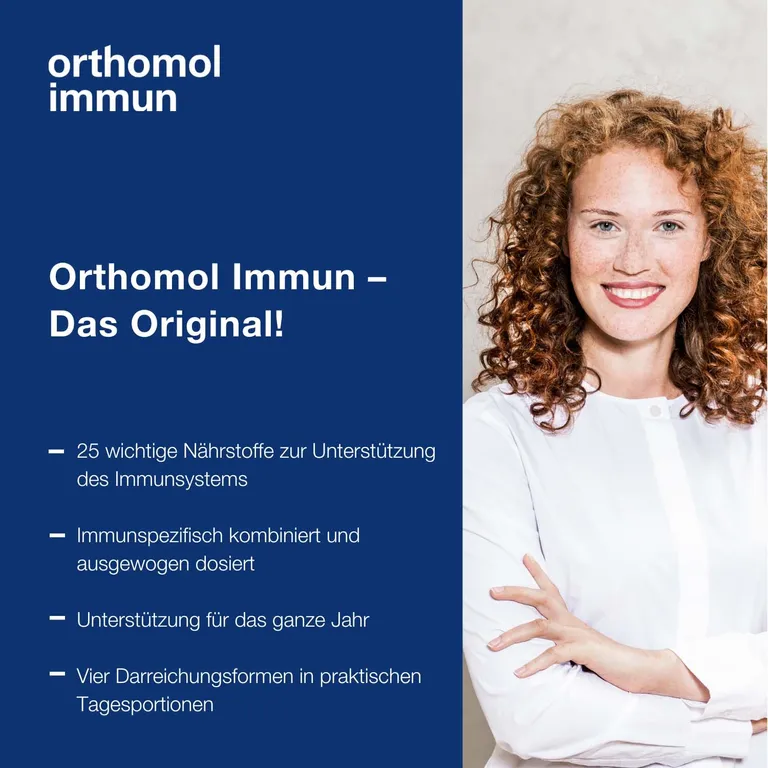 shopapotheke Orthomol Immun - Mikronährstoffe zur Unterstützung des Immunsystems - mit Vitamin C Vitamin D und Zink - Trinkampullen/Tabletten Sonderangebote