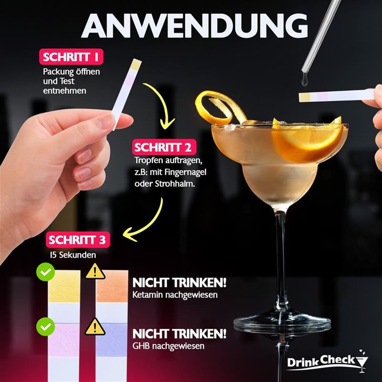 shopapotheke DrinkCheck K.O. Tropfen Schnelltest Fabrikpreis