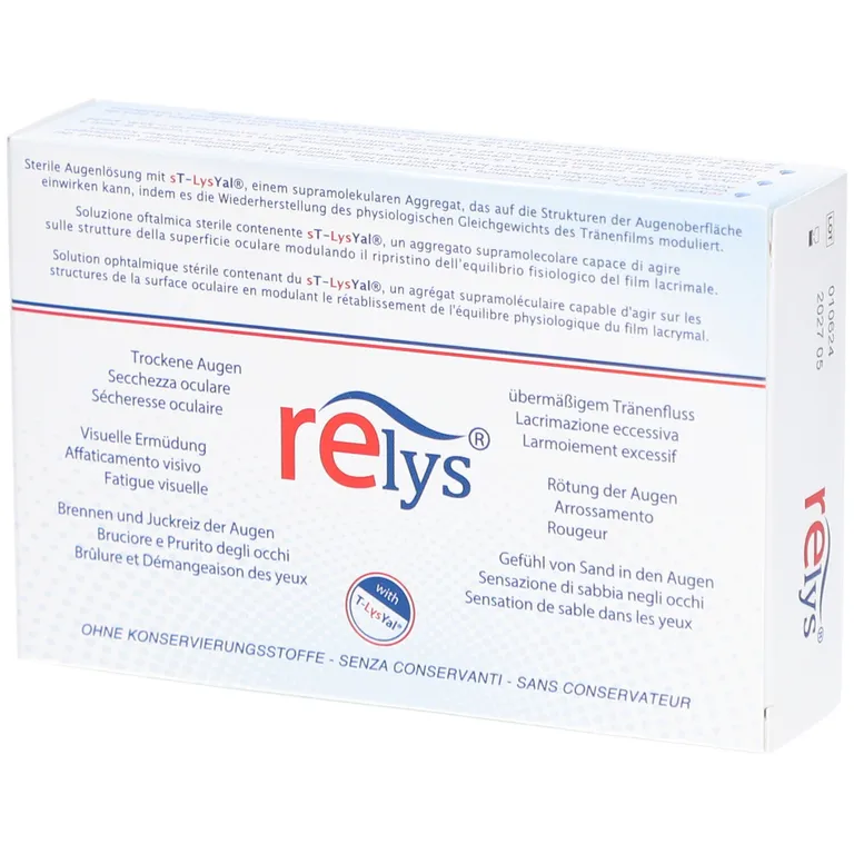 shopapotheke RELYS®: Die 1. Augentropfen mit dem Supramolekül sT-LysYal® Großer Ausverkauf
