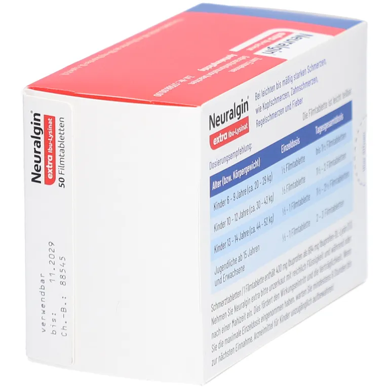 shopapotheke Neuralgin® extra Ibu Lysinat Filmtabletten Flash Sale