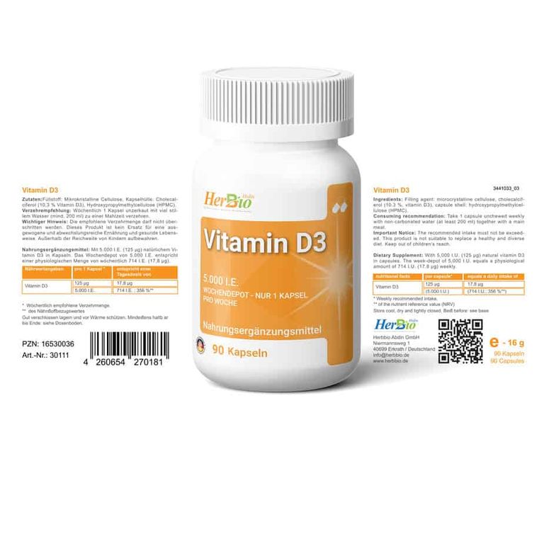 shopapotheke HerbBio Vitamin D3 5000 I.E Saisonschlussverkauf