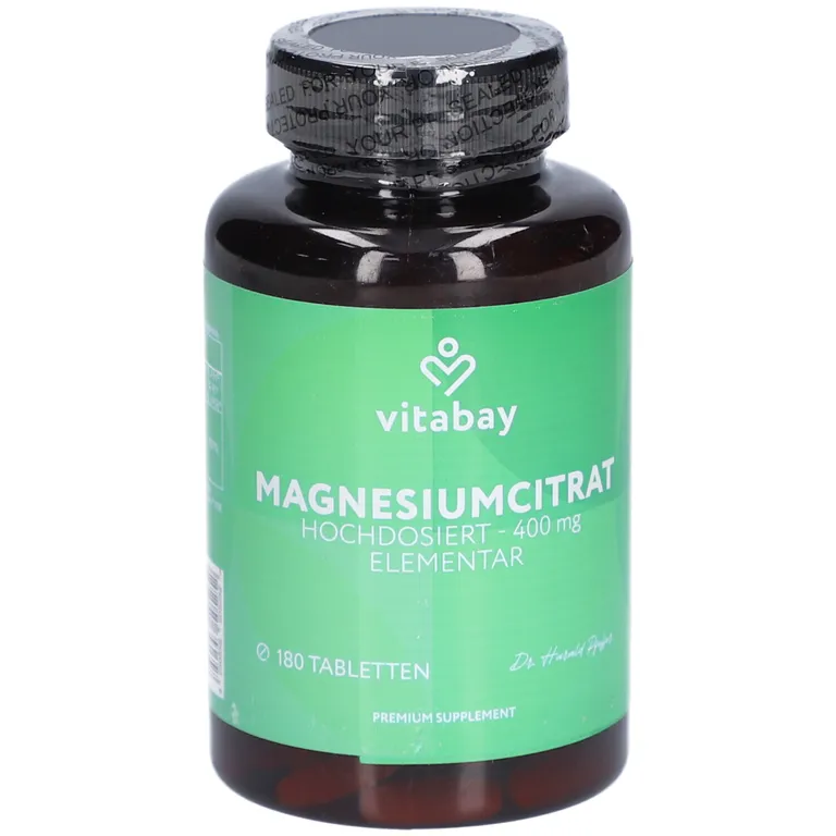 shopapotheke Vitabay Magnesiumcitrat – Hochdosiert 400 mg Elementar Vatertagsangebot