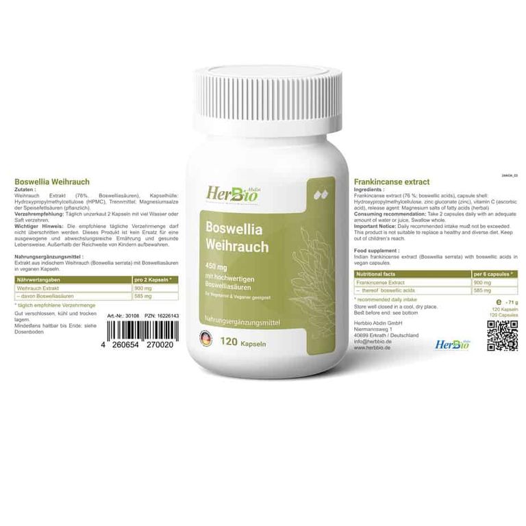 shopapotheke HerbBio Boswellia Weihrauch hochdosiert Große Rabatte