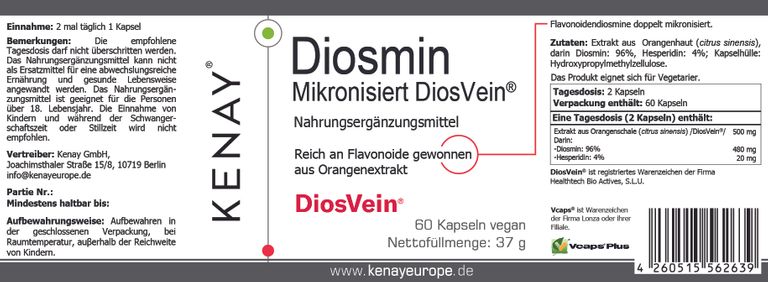 shopapotheke Diosmin Mikronisiert DiosVein® KENAY® Nur für heute