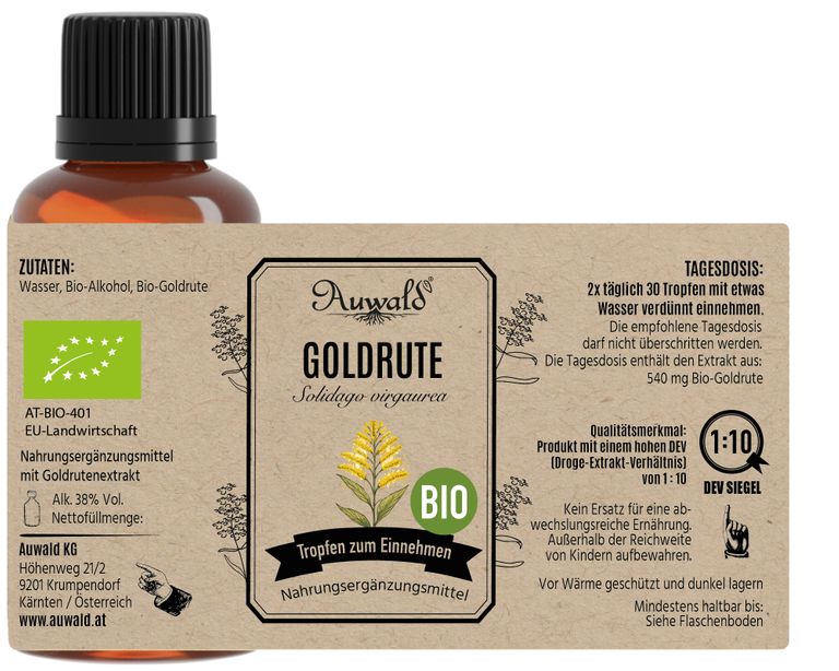 shopapotheke Auwald - Goldrute Tinktur (Extrakt Tropfen Auszug) Discount Store für neue Produkte