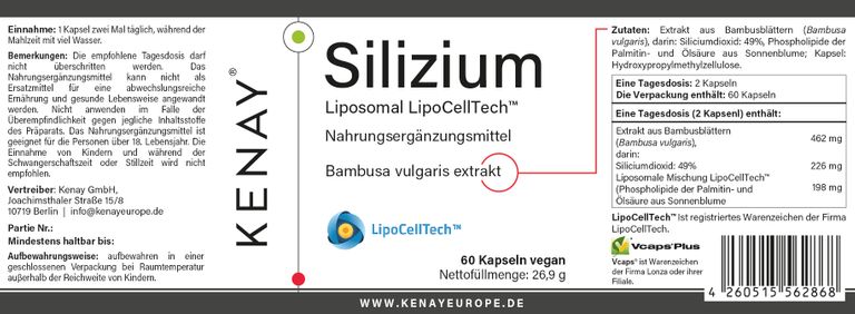 shopapotheke Silizium Lipocell Tech™ KENAY® Riesige Rabatte