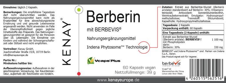 shopapotheke Berberin mit Berbevis® KENAY® Online