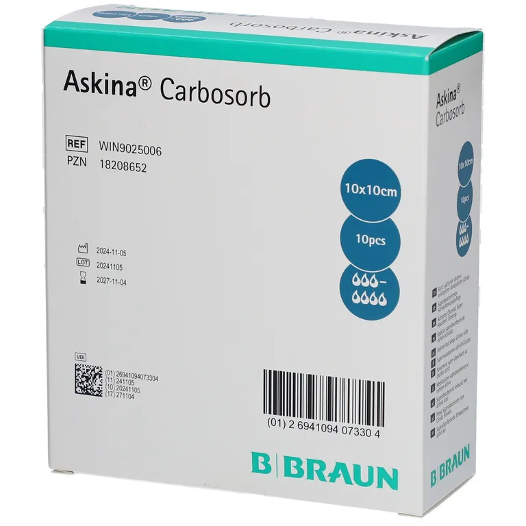shopapotheke Askina® Carbosorb nicht haftende Wundauflage 10x10 cm im Angebot