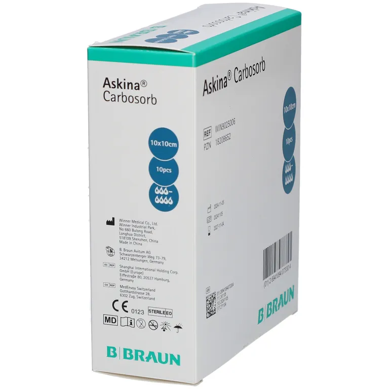 shopapotheke Askina® Carbosorb nicht haftende Wundauflage 10x10 cm im Angebot