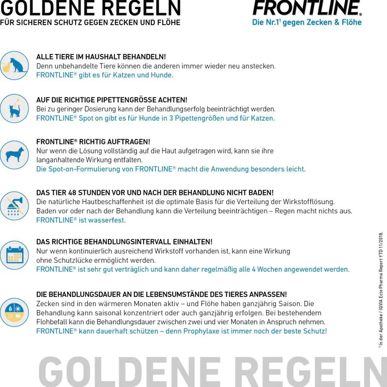 shopapotheke FRONTLINE® SPOT ON Katze gegen Zecken und Flöhe Große Rabatte