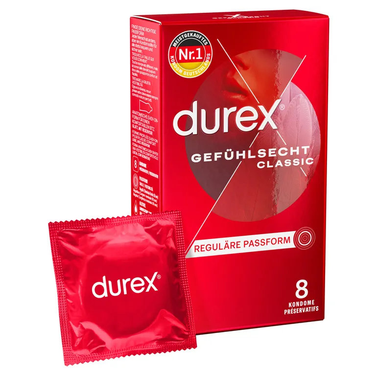 shopapotheke durex® Gefühlsecht Classic Kondome Kostenloser Versand international