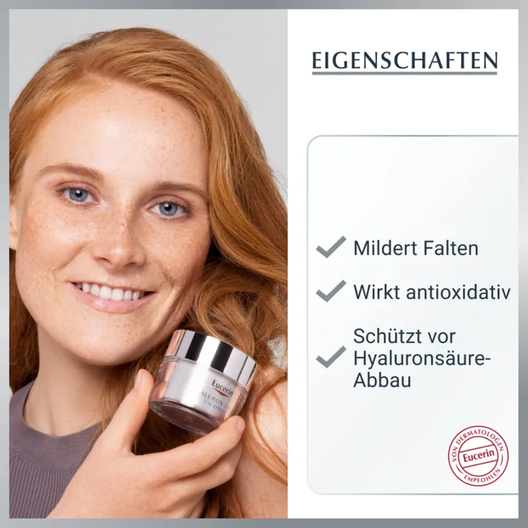 shopapotheke Eucerin Hyaluron-Filler Tagespflege für trockene Haut – Glättet Falten pflegt & beugt vorzeitiger Hautalterung vor - Jetzt 20% sparen mit Code "eucerin20" + Eucerin® Hyaluron Spray 50ml GRATIS 50% Rabatt für begrenzte Zeit