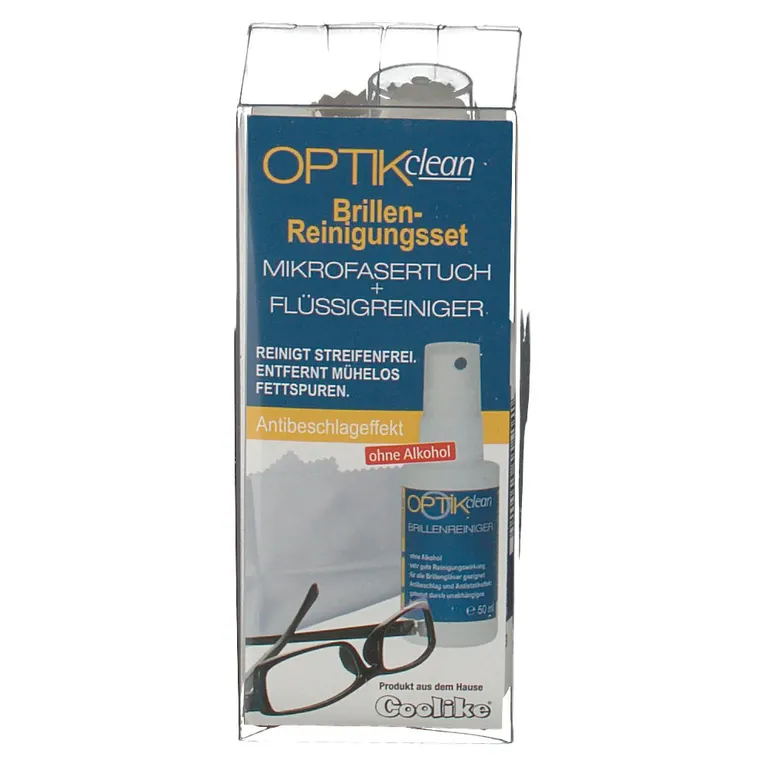 shopapotheke OPTIKclean Brillen-Reinigungsset Mikrofasertuch + Flüssigreiniger Blitzangebot