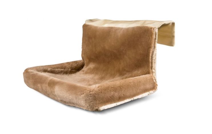 shopapotheke fellhof Kuschelbett Korb Körbchen für Katzen und Hunde 100% Lammfell Größe 45 x 38 x 6 cm JETZT KAUFEN