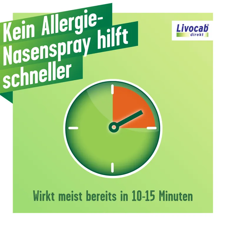 shopapotheke Livocab direkt Nasenspray bei Allergien z.B. Heuschnupfen Hausstaubmilben- oder Tierallergie Exklusivangebot
