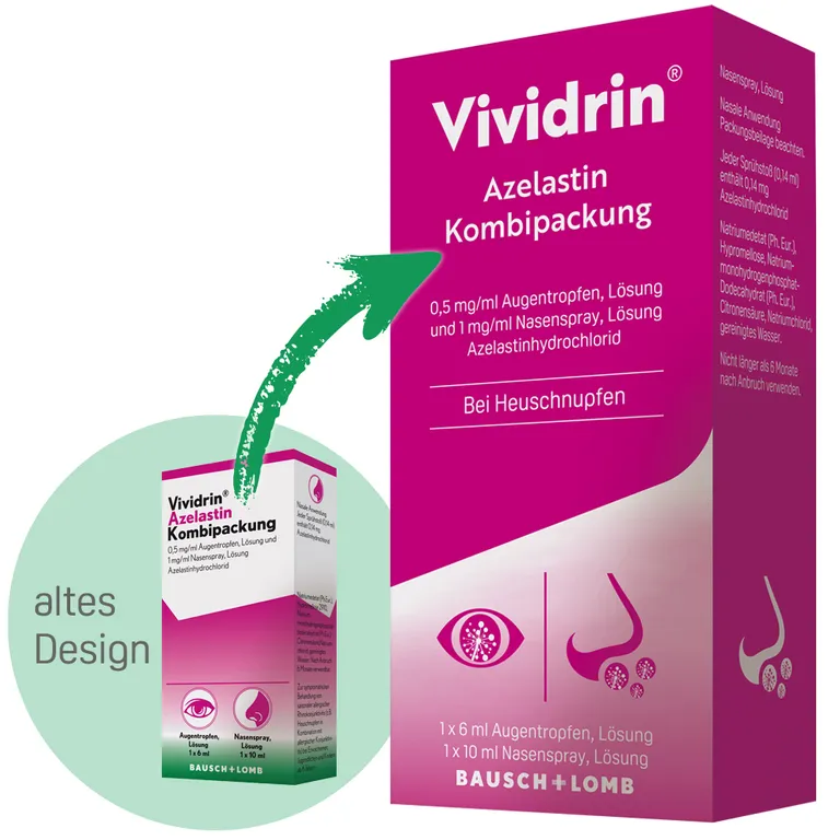 shopapotheke Vividrin® Azelastin Kombipackung Heißer Verkauf