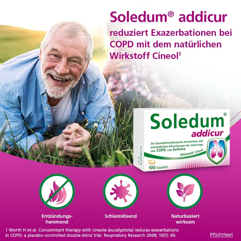 shopapotheke Soledum® addicur zur Zusatzbehandlung bei COPD und Asthma Exklusive Angebote