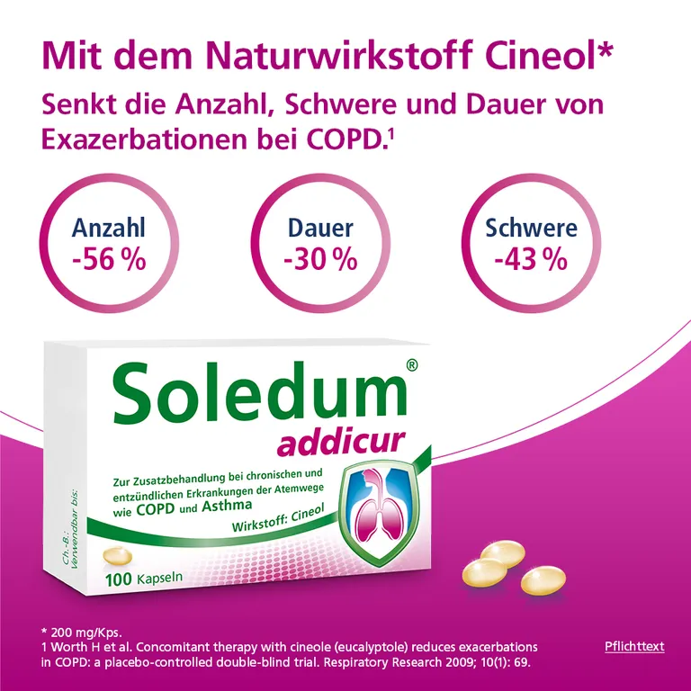 shopapotheke Soledum® addicur zur Zusatzbehandlung bei COPD und Asthma Exklusive Angebote