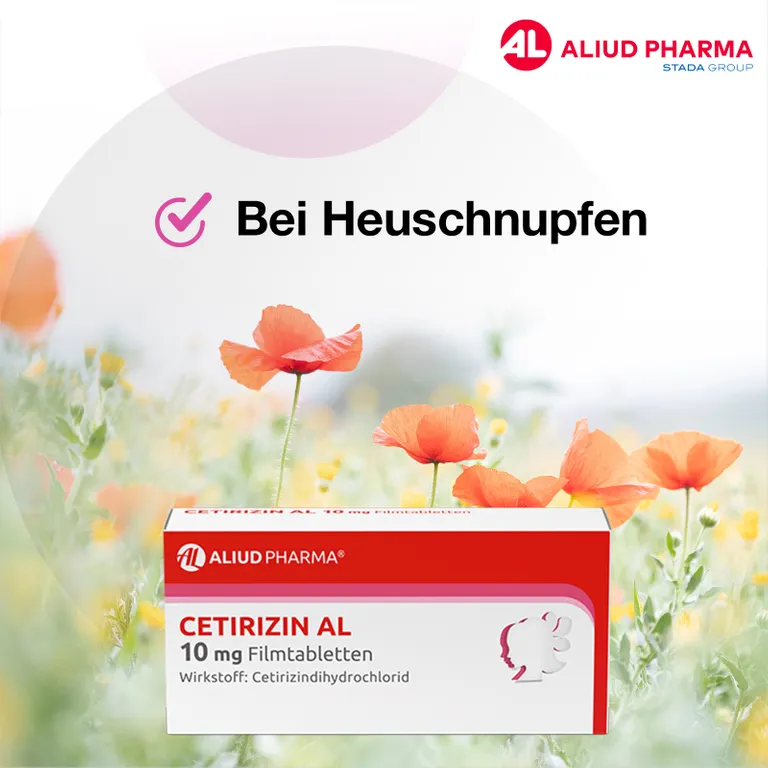 shopapotheke Cetirizin AL 10 mg Filmtabletten bei Heuschnupfen Blitzangebot
