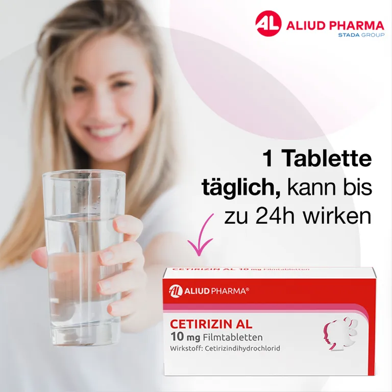 shopapotheke Cetirizin AL 10 mg Filmtabletten bei Heuschnupfen Blitzangebot