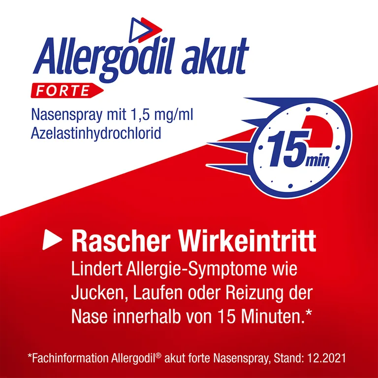 shopapotheke Allergodil® akut FORTE Nasenspray: Azelastin Spray gegen Heuschnupfen & nicht-saisonale allergische Rhinitis 1 5 mg/1 ml Lösung - Jetzt 10% mit dem Code cooper10 sparen* Kauf eins, bekomm eins gratis