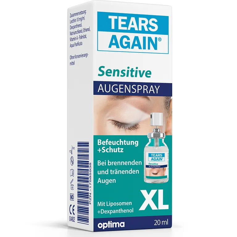 shopapotheke TEARS AGAIN® Sensitive XL Augenspray Kostenloser Versand international