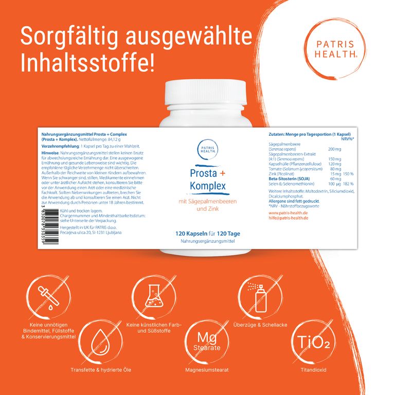 shopapotheke Patris Health® Prosta+ Komplex Saisonale Angebote