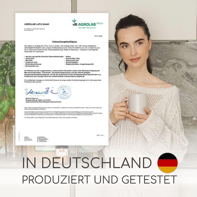 shopapotheke D-Mannose Cranberry Kapseln Hochdosiert - RAIBU Super Sparpreis