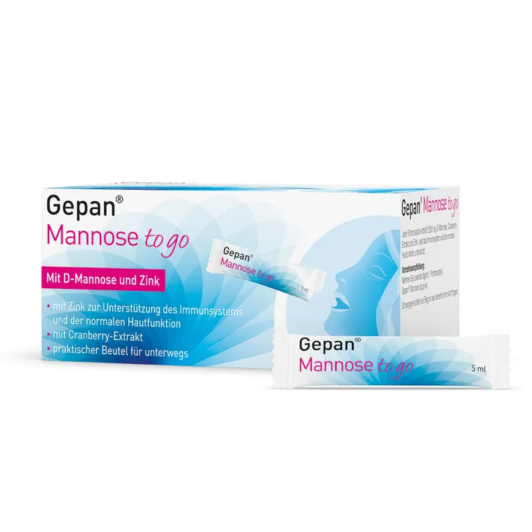 shopapotheke Gepan Mannose to go trinkfertige Mannose mit Zink 14Stk Neueste Stile