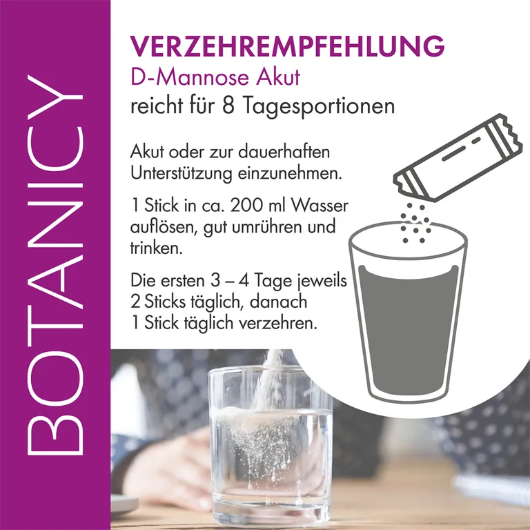 shopapotheke BOTANICY D-Mannose Akut Fabrikladen