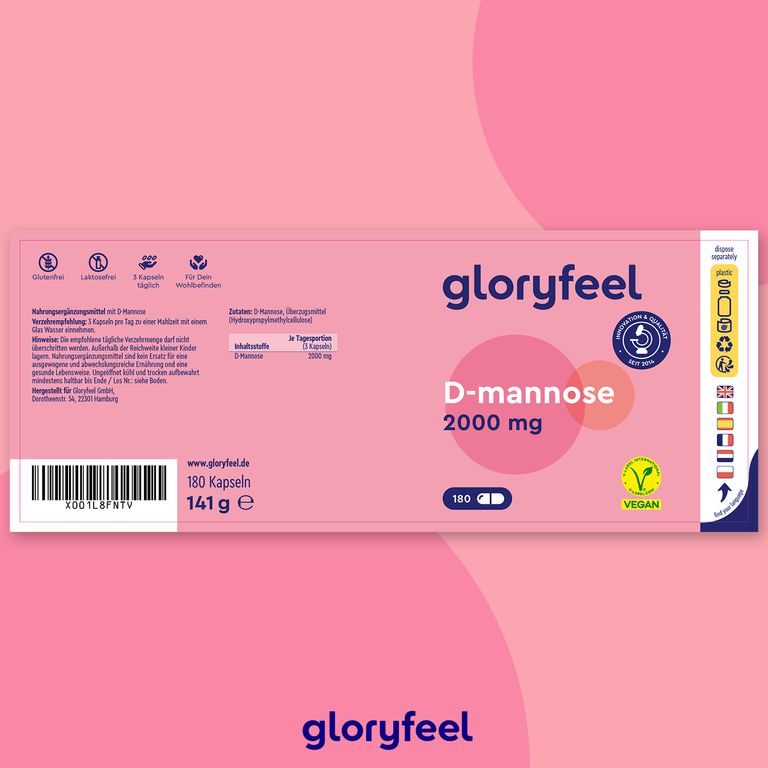shopapotheke gloryfeel D-Mannose Kostenloser Versand