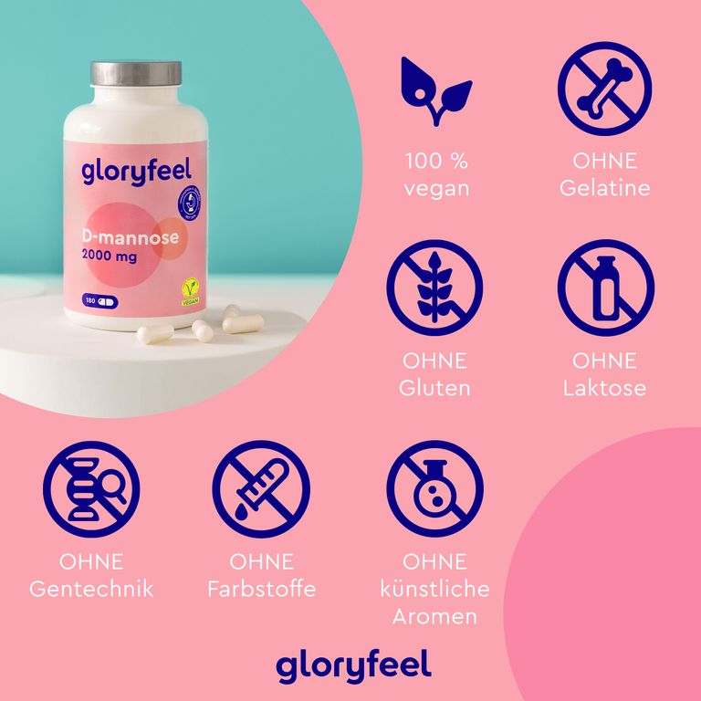 shopapotheke gloryfeel D-Mannose Kostenloser Versand