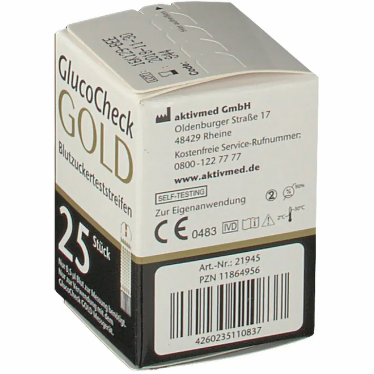 shopapotheke GlucoCheck GOLD Blutzuckerteststreifen Preisnachlass
