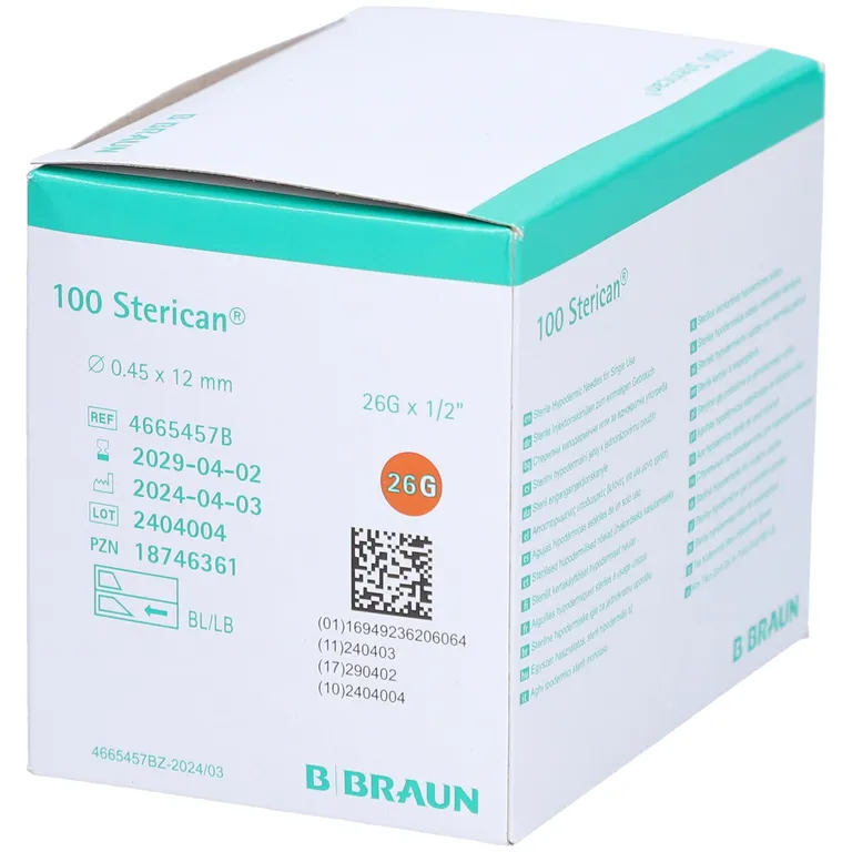 shopapotheke Sterican® Insulinkanüle G26 x 1/2 Zoll 0 45 x 12 mm braun Bestseller