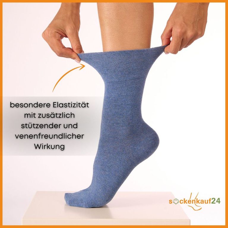 shopapotheke Diabetiker Socken mit Komfortbund ohne Gummi & ohne Naht für Damen und Herren 10 Paar VIP-Rabatte