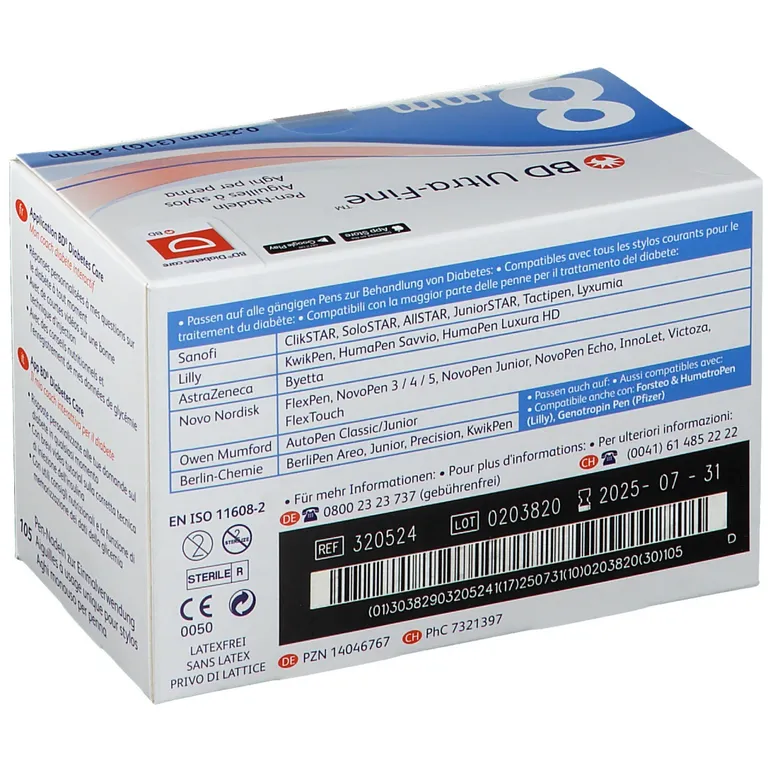 shopapotheke BD Micro-Fine Ultra™ 8 mm 31G Sonderangebot der Fabrik
