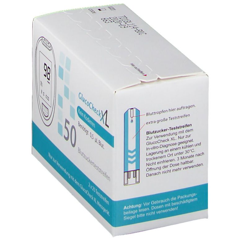 shopapotheke GlucoCheckXL Blutzuckerteststreifen Begrenzt auf 3 Tage
