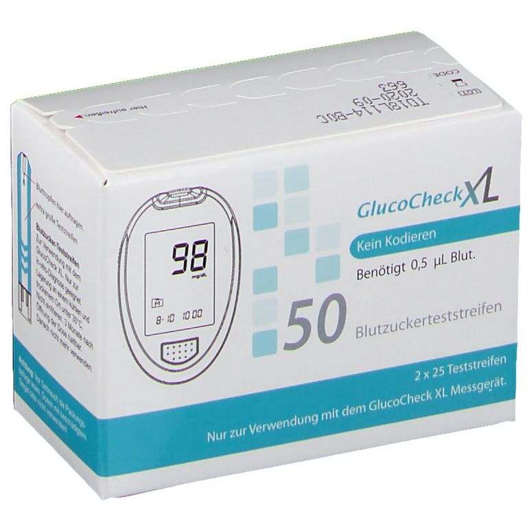 shopapotheke GlucoCheckXL Blutzuckerteststreifen Begrenzt auf 3 Tage