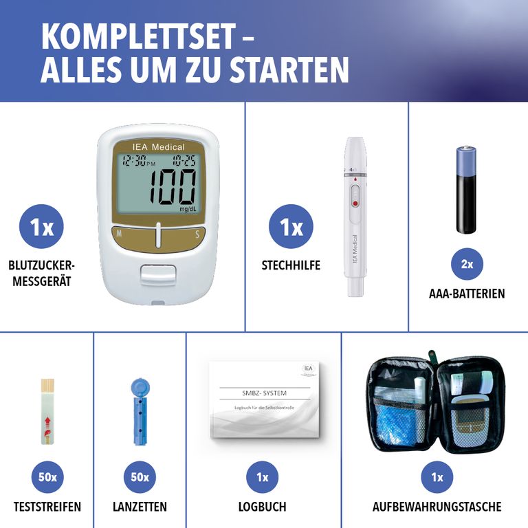 shopapotheke IEA Medical Blutzuckermessgerät Set Auslauf