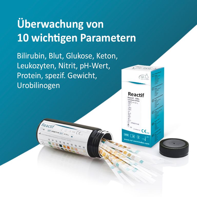shopapotheke Reactif Gesundheitstest - Urin Teststreifen für 10 Parameter Blitzverkäufe