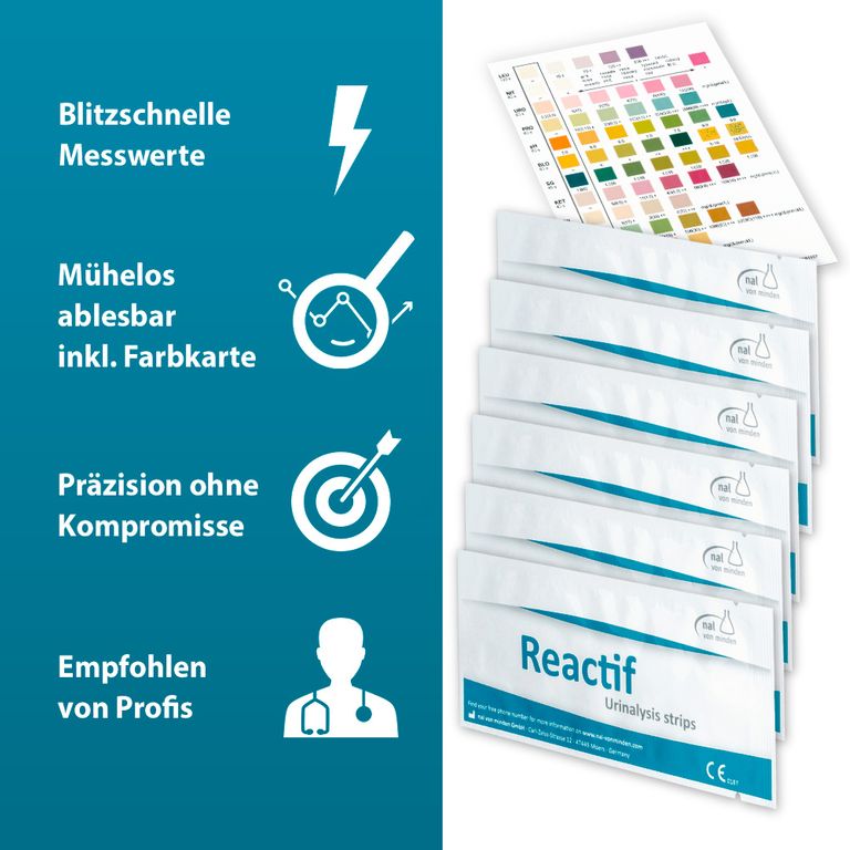 shopapotheke Reactif Gesundheitstest - Urin Teststreifen für 11 Parameter Online Shopping