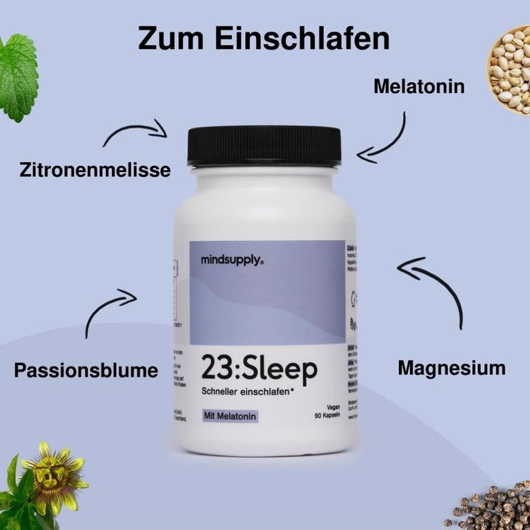shopapotheke mindsupply SLEEP - Einschlaf Kapseln mit Melatonin und Melisse Große Rabatte