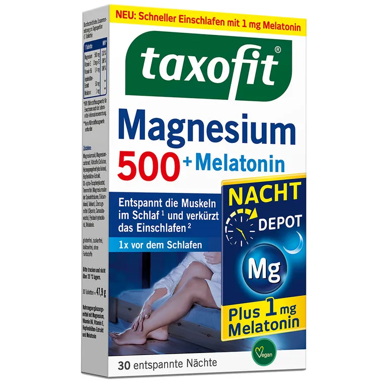 shopapotheke taxofit® Magnesium 500 Nacht + Melatonin Tägliche Deals