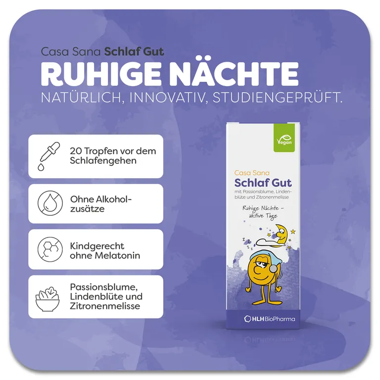 shopapotheke Casa Sana Schlaf Gut für einen ruhigen Schlaf Kostenlose Rückgabe