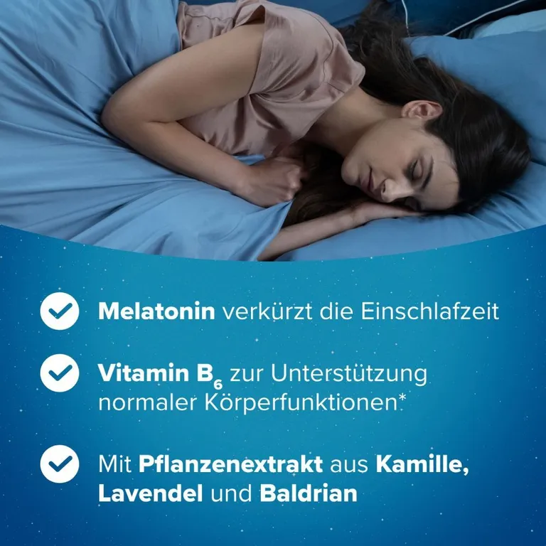 shopapotheke Hoggar® Melatonin Gummies: Angenehm schneller einschlafen. Weichgummis mit Blaubeergeschmack.1 mg Melatonin Vitamin B6 Baldrian- Lavendel- und Kamillenextrakt Letzte 2 Tage