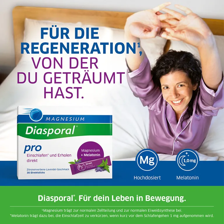 shopapotheke Magnesium-Diasporal® Pro Einschlafen* und Erholen direkt Direktgranulat Bis zu 50% Rabatt