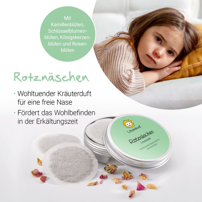 shopapotheke LÖWENKIND Einsteigerbox mit Halstuch "Mini" Grau Gute-Nacht und Rotznäschen Sonderangebot der Fabrik