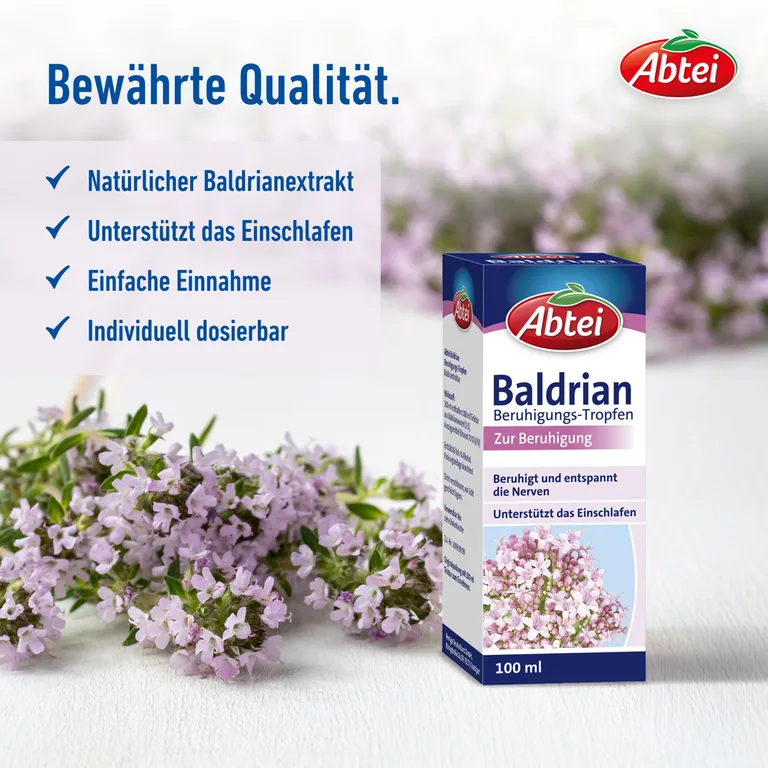 shopapotheke Abtei Baldrian Beruhigungstropfen Vierteljährliche Förderung